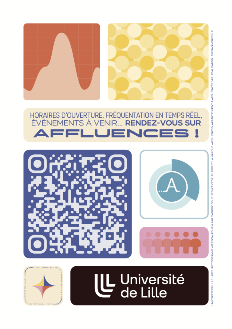 Affiche informative a destination d'un tiers-lieu pour les étudiant.e.s - Université de Lille - 2025