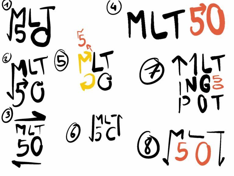 (Brouillon) Travaux de recherche pour un logo d'évènement étudiant - IUT de Lille - 2025