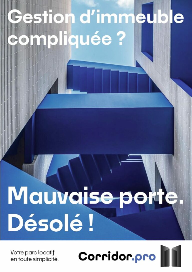 Affiche promotionnelle fictive créée au cours d'un projet étudiant autour d'une application fictive innovante - IUT de Lille - 2026